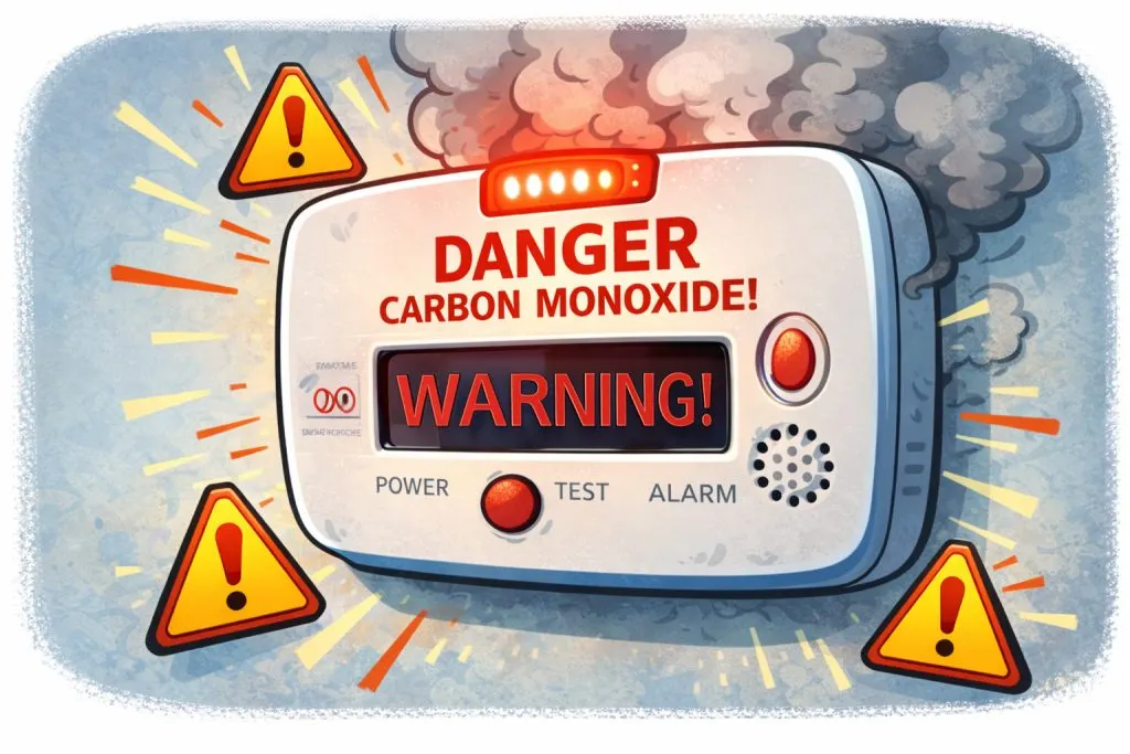 warning from carbon dioxide detector