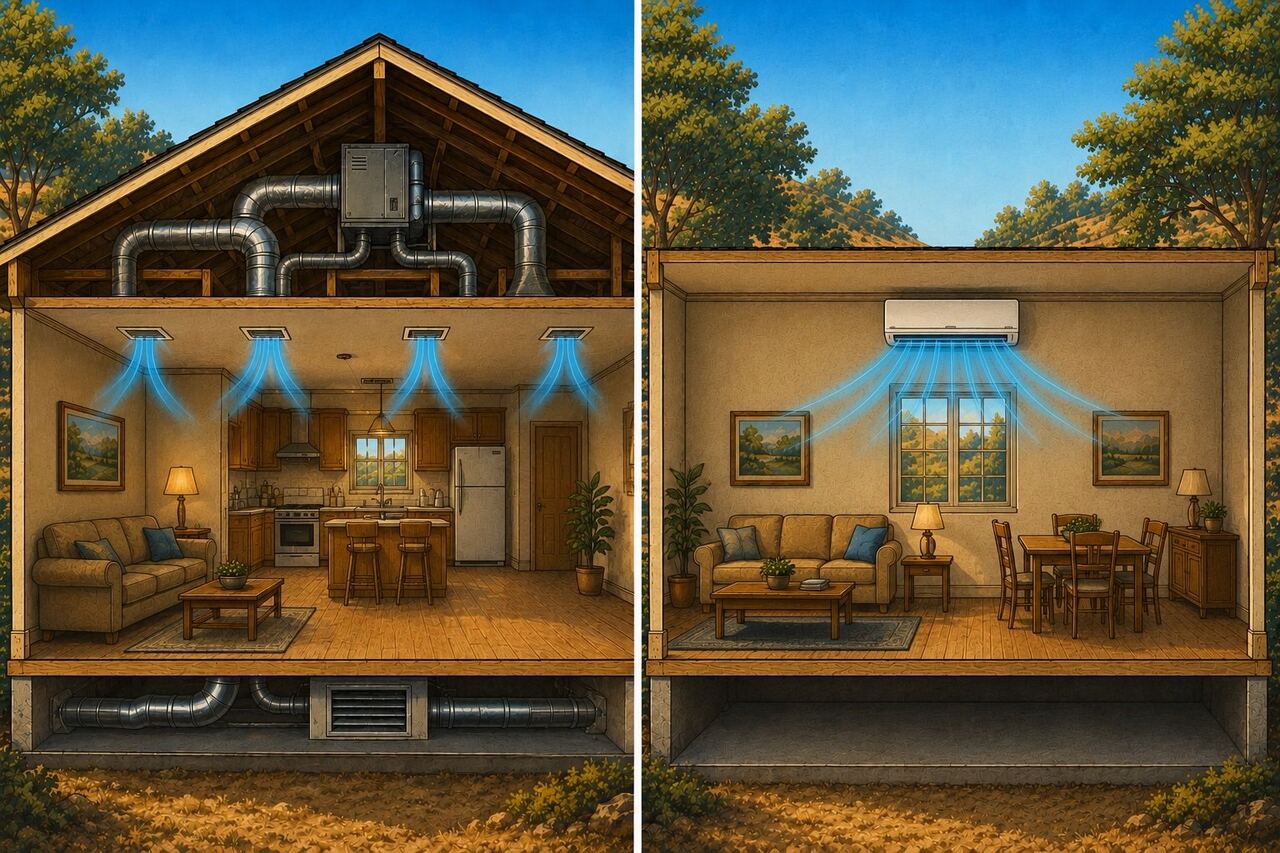 Mini Split VS Central AC in Lake County Which Upgrade Makes Sense for Older Homes
