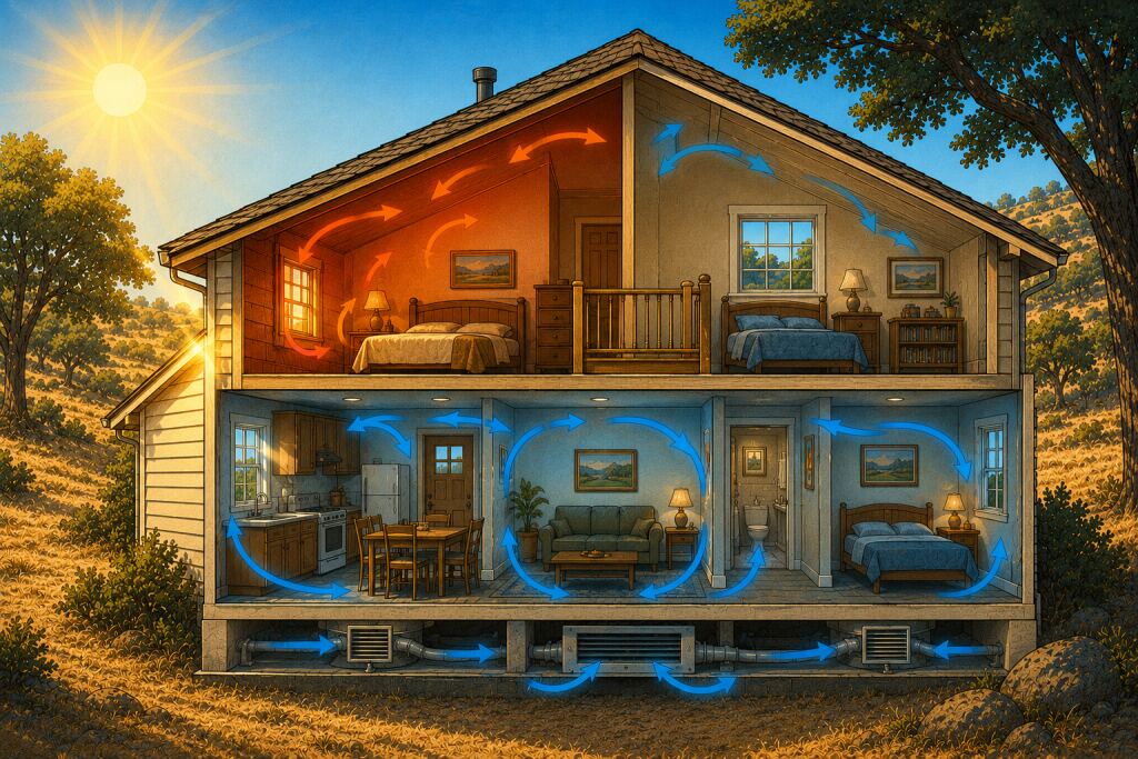 Why Your Placerville HVAC System Runs Hot by Day and Cold at Night