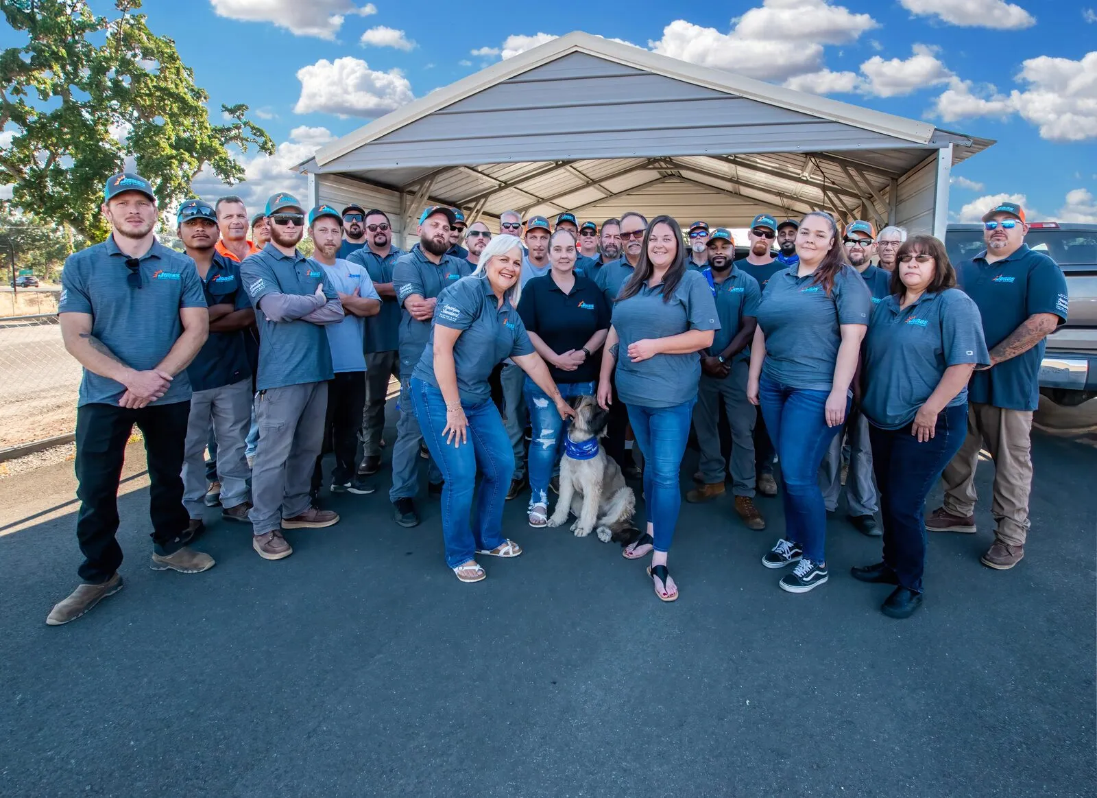 The Jonas Energy Solutions team gathered together