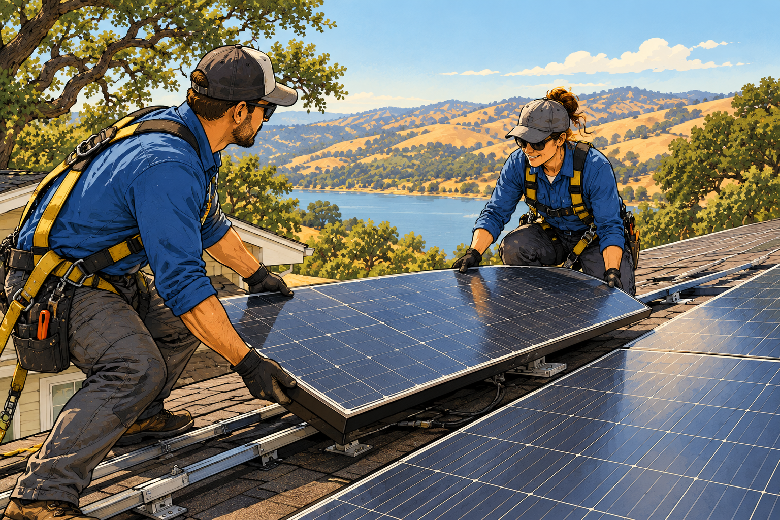Solar Panel Removal and Reinstallation for Roof Replacement